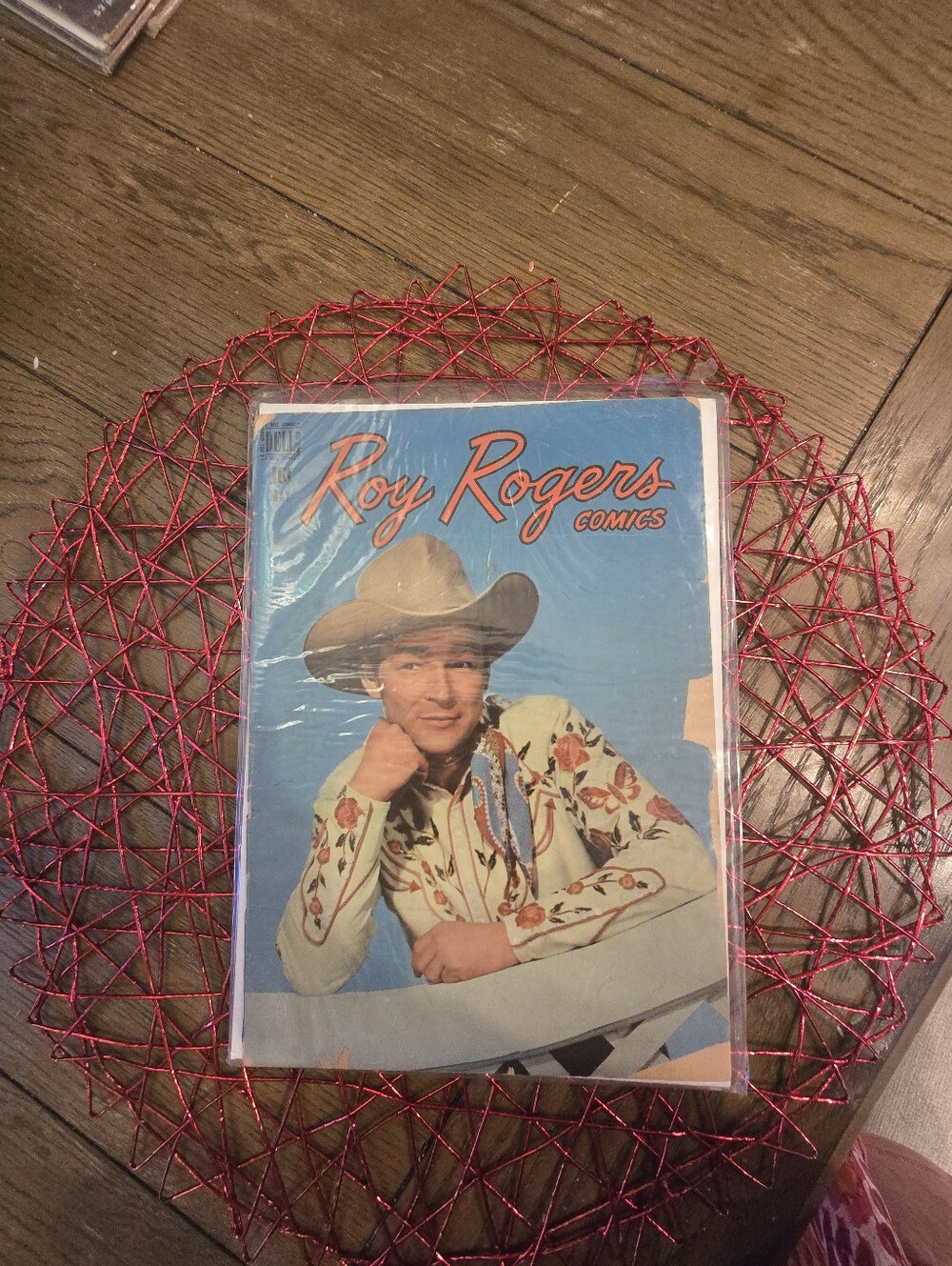 Roy Rogers Comic Book with Red Cover and Tan Hat